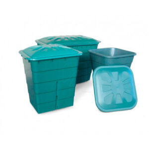 El depósito cuadrado verde